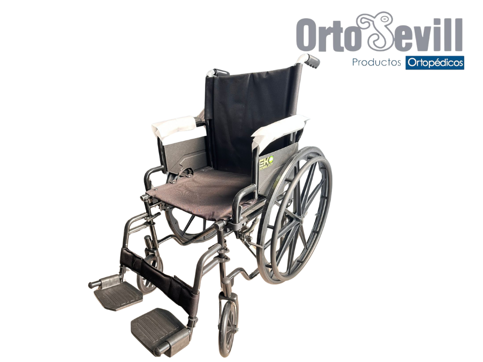SILLA DE RUEDAS 18" NEGRO ABAT/REMOV MAG SOLIDA 8X1