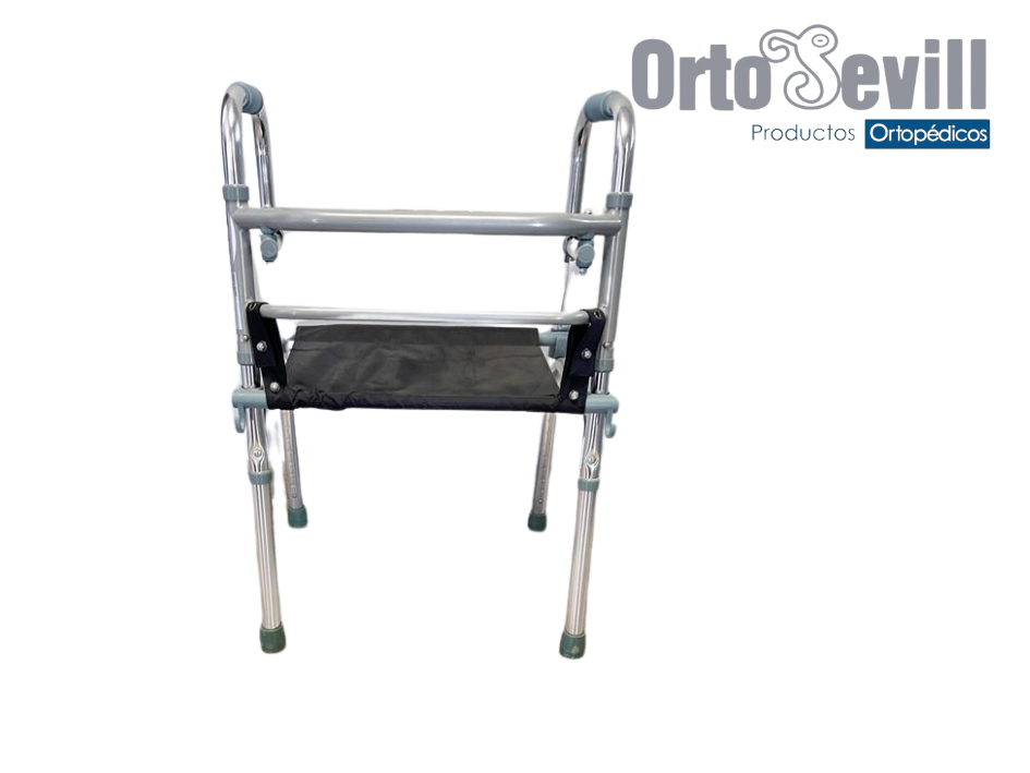 ANDADERA ALUMINIO CROMADO C/ASIENTO