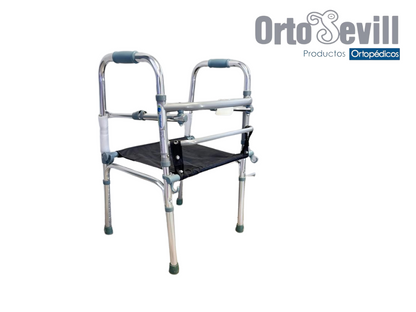 ANDADERA ALUMINIO CROMADO C/ASIENTO