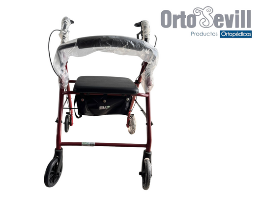 ANDADOR ROLLATOR DE ACERO C/BOLSA