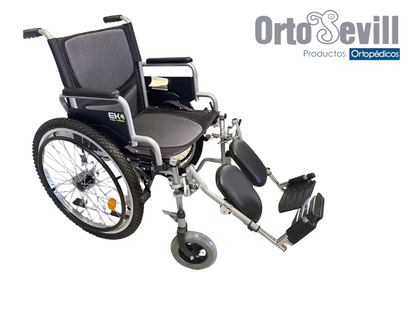 SILLA DE RUEDAS TODO TERRENO 19" CON ELEVA PIERNAS